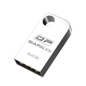Pendrive 16GB pequeno Usb 2.0 Metal Prata A Prova D’água