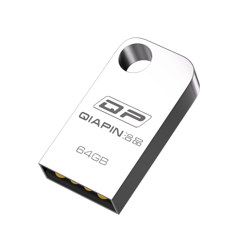 Pendrive 4GB pequeno Usb 2.0 Metal Prata A Prova D’água